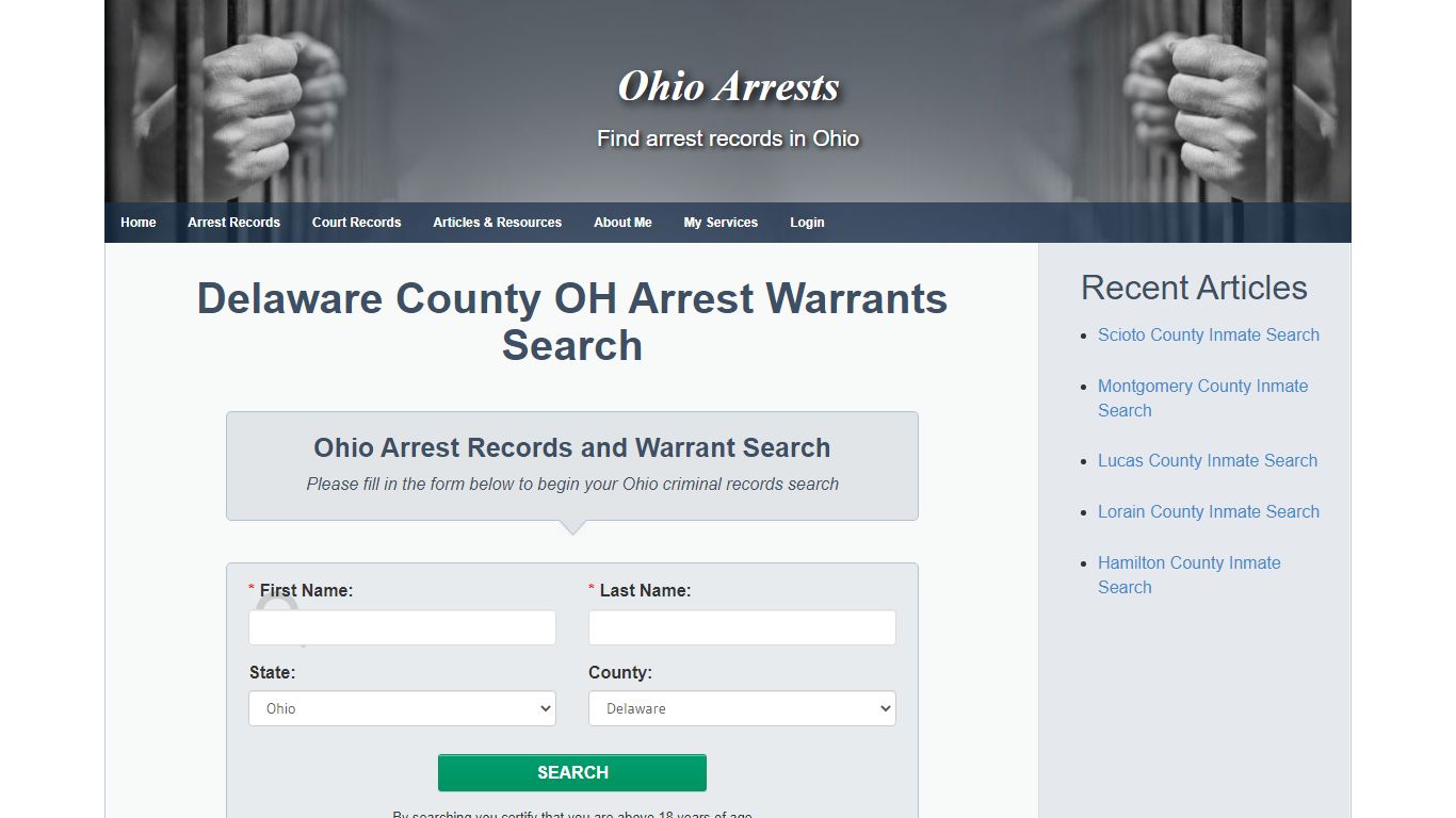 Delaware County OH Arrest Warrants Search - Ohio Arrests